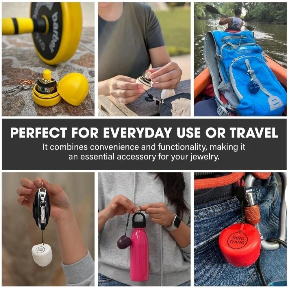 Ring Holder Keychain, Jewelry Organizer & Storage, Waterproof